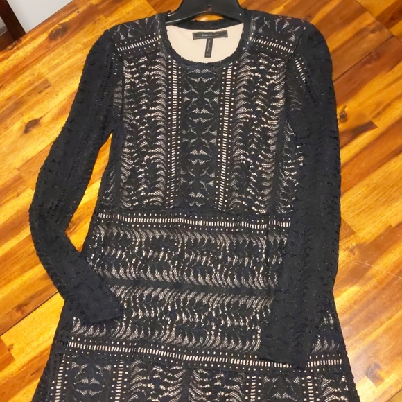 NWOT Bcbgmaxazria Long Sleeve Lace Dress - Picture 2 of 6